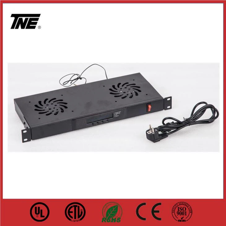 1U 4/2-way Fan Unit With Thermostat Fan Unit For Server Rack