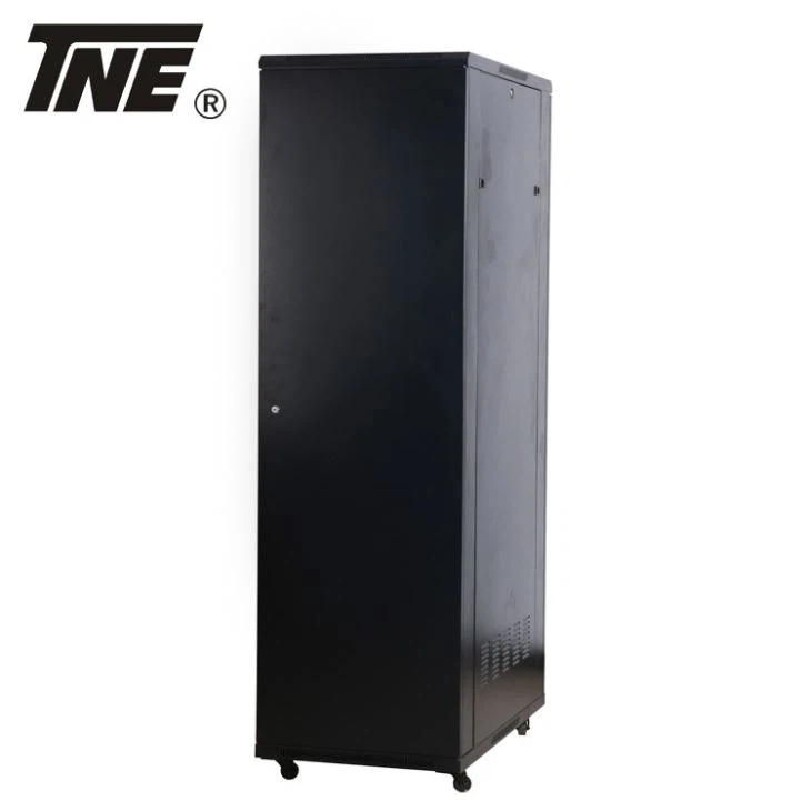 Floor Standing Server Rack Network Cabinet With Front Glass Door